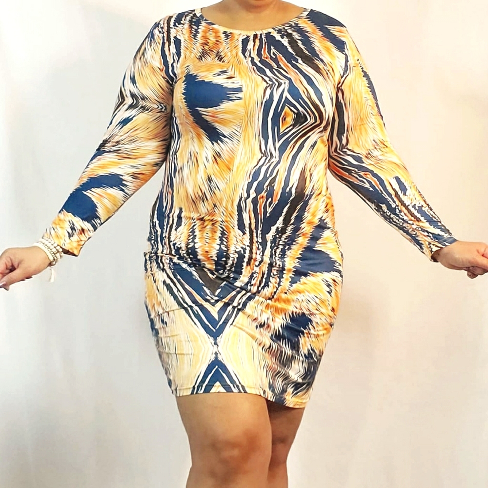 Animal Print Plus Size Dress 20W 22W